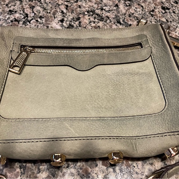 Rebecca Minkoff olive green suede purse - Picture 6 of 12